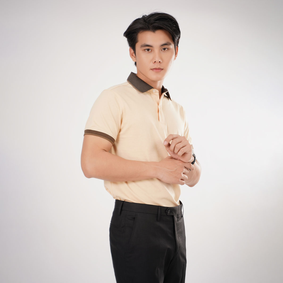 Áo Polo Nam Basic Duotone - Ảnh 3
