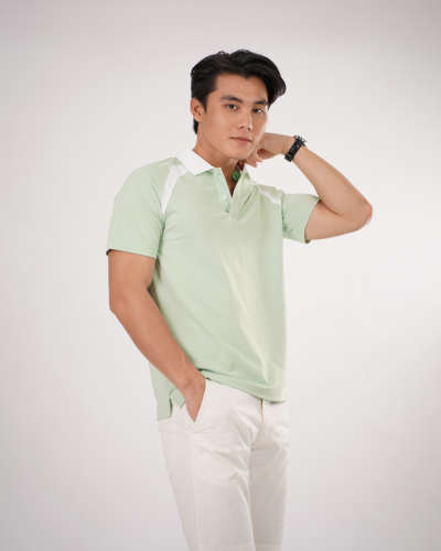 Alternative view of Áo Polo Nam BlueKite Phối Vai Basic