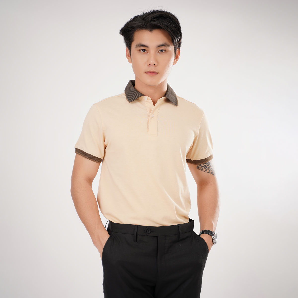 Áo Polo Nam Basic Duotone - Ảnh 2