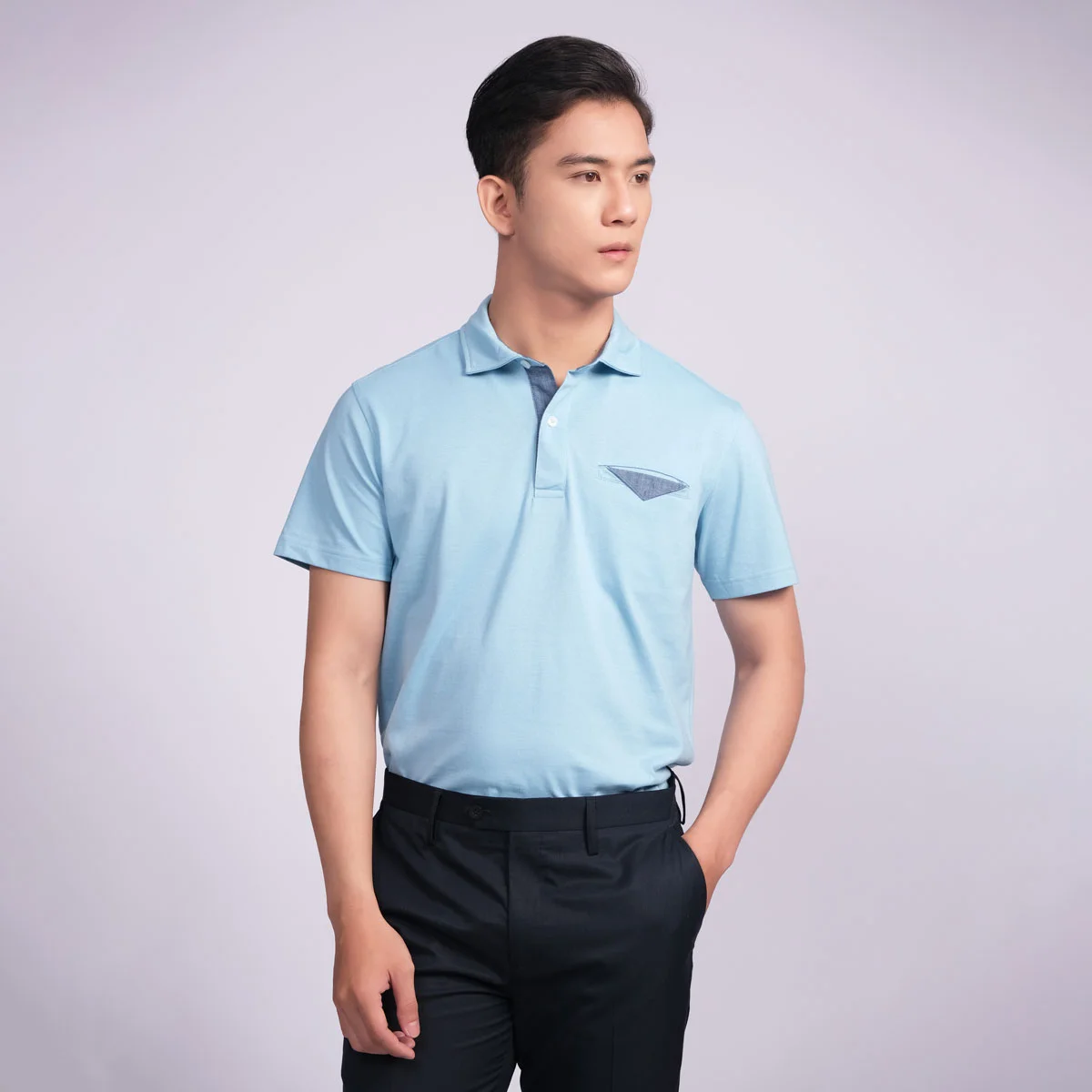 Áo Polo Nam Casual Basic Pocket - Ảnh 3