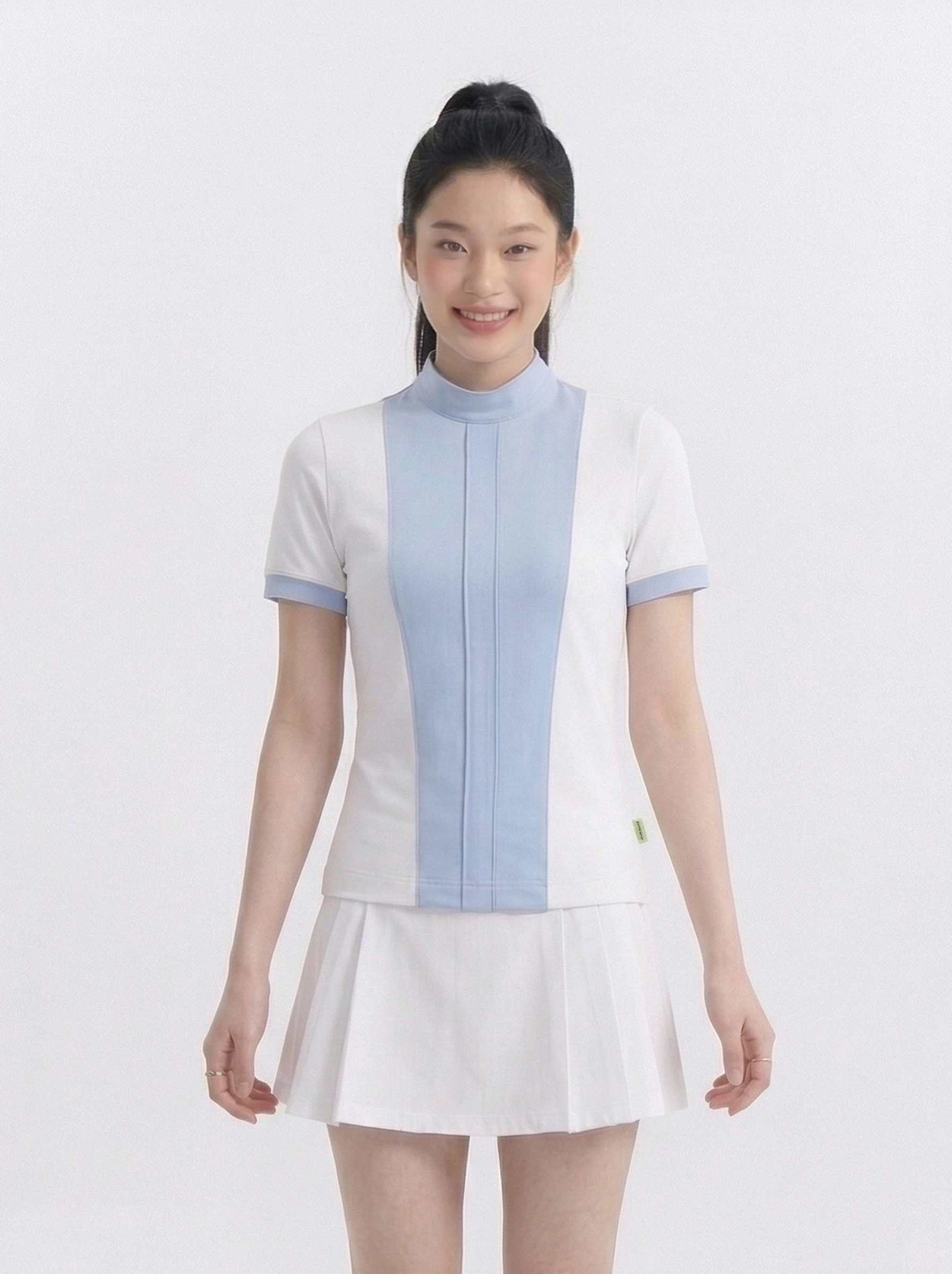 Áo Polo Nữ Zip-Up Basic - Ảnh 3