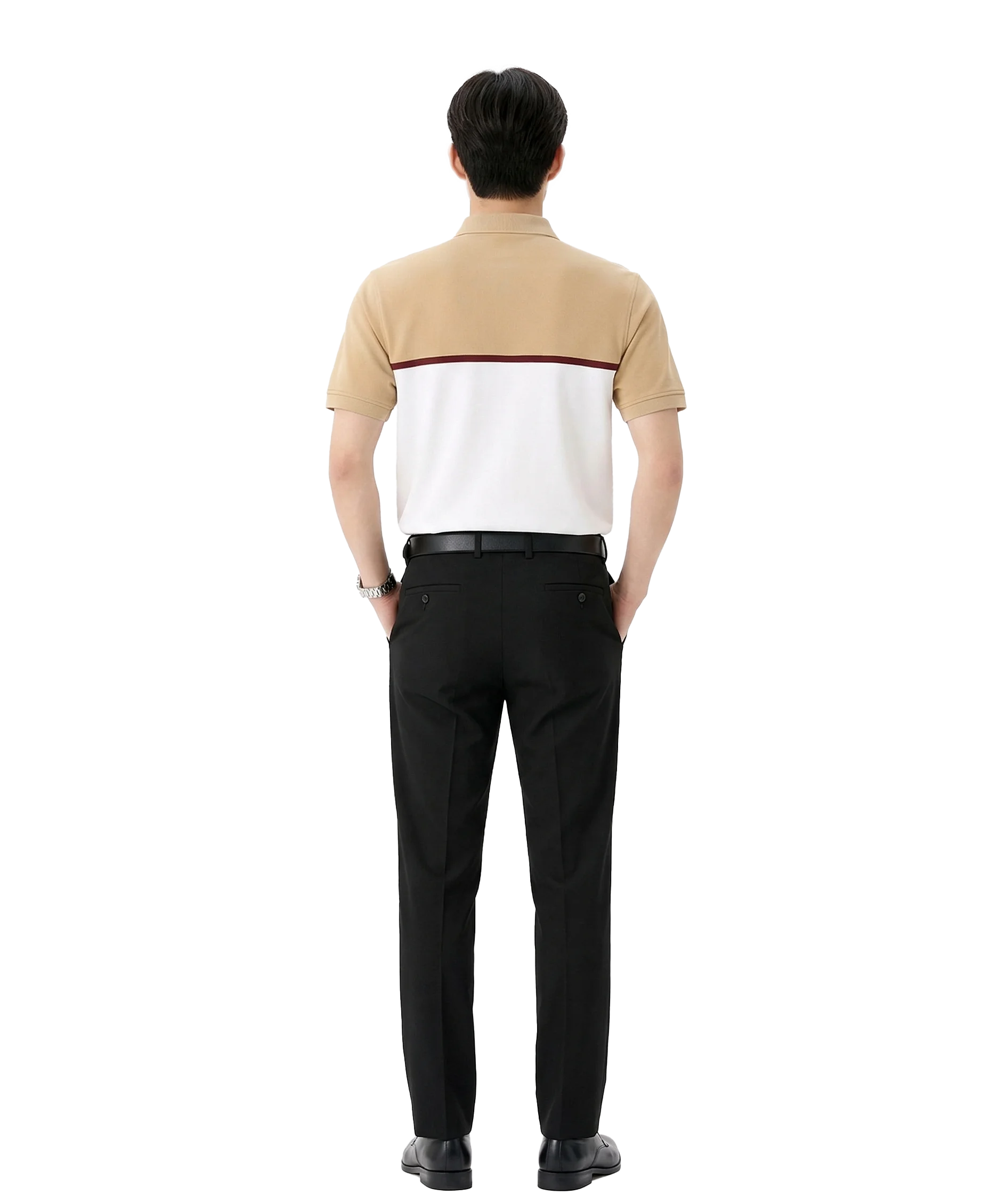 Áo Polo Nam BlueKite Two-Tone Basic - Ảnh 4