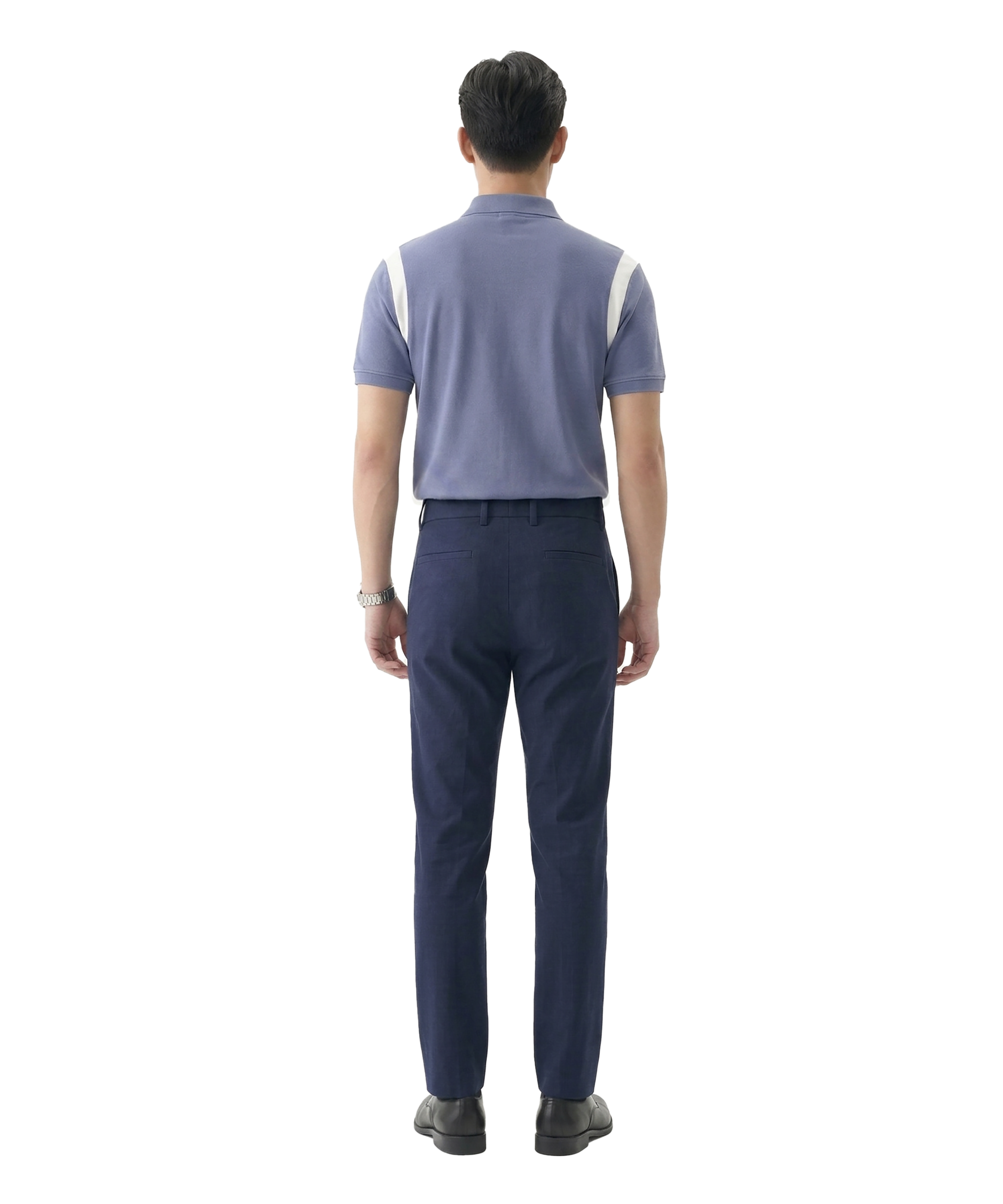 Quần Kaki Nam Elegant Navy SlimFit - Ảnh 4