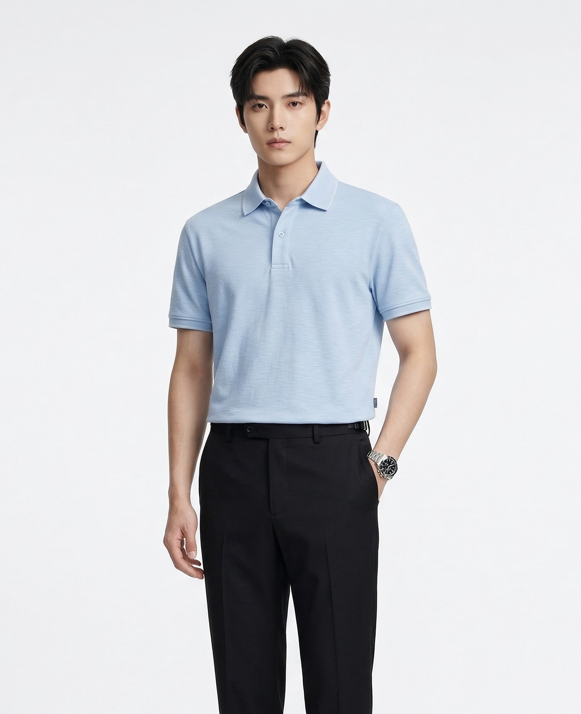 Áo Polo Nam Classic Tone Pique Slub - Ảnh 2
