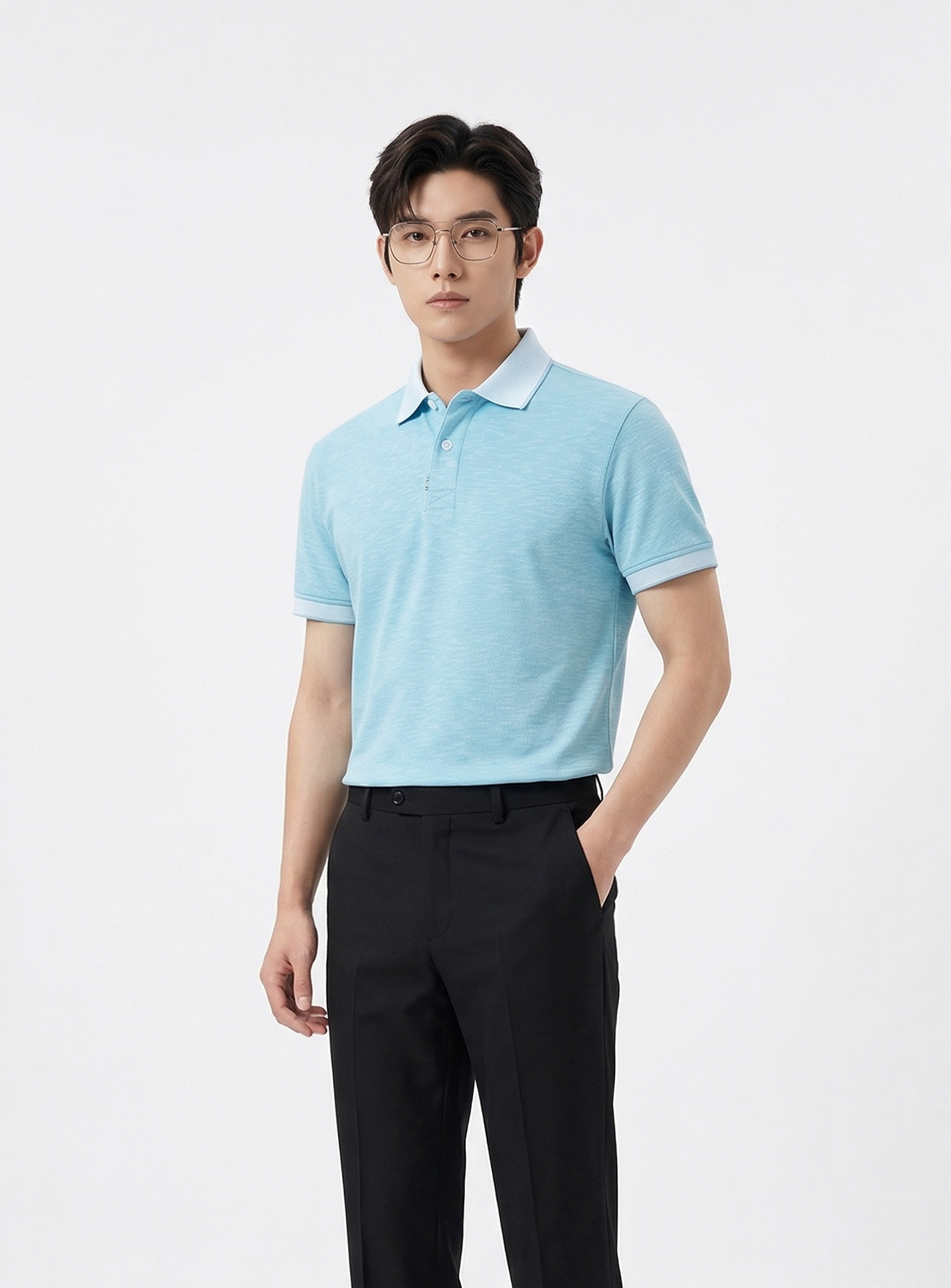 Áo Polo Nam Basic Pique Slub - Ảnh 2