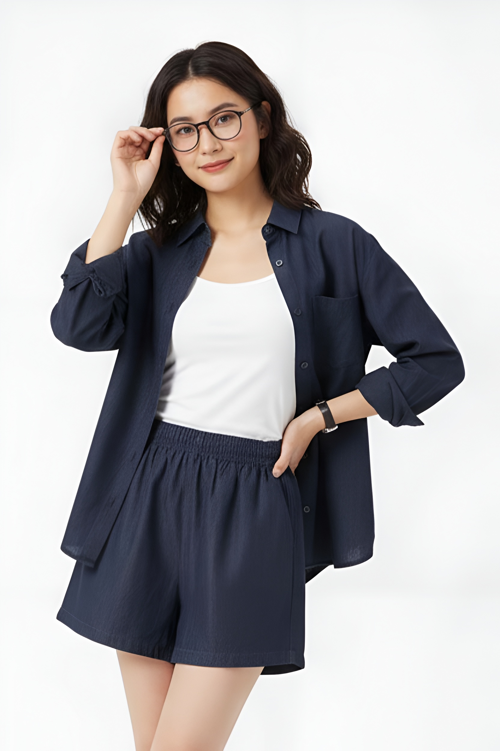 Set Đồ Nữ Cổ Sơ Mi Tay Dài - Ảnh 8