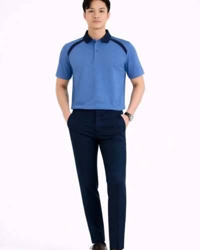 Alternative view of Áo Polo Nam Phong Cách Thể Thao Signature Raglan Royal Pique MILVUS