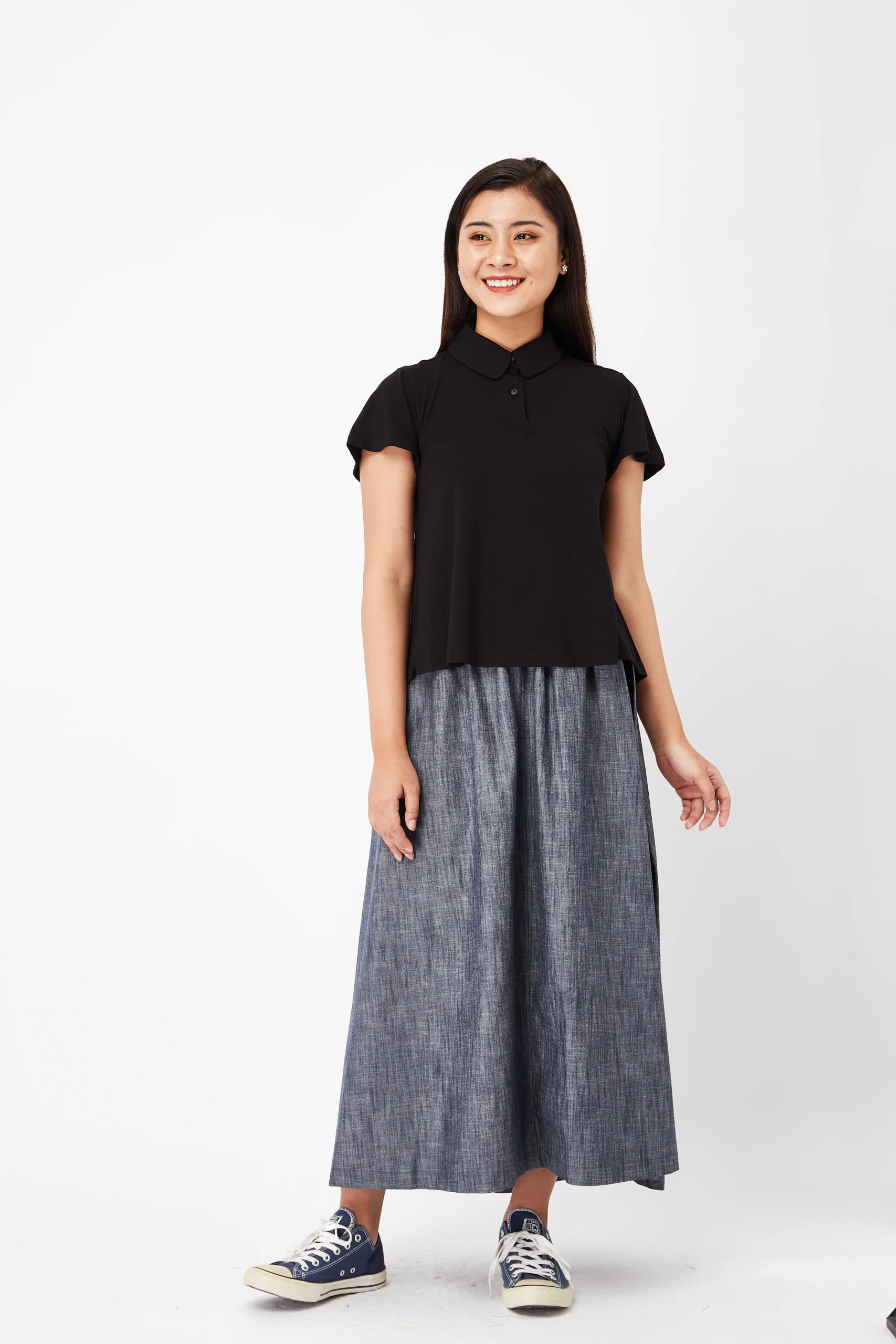 Áo Polo Nữ Thời Trang Crop Top - Ảnh 4