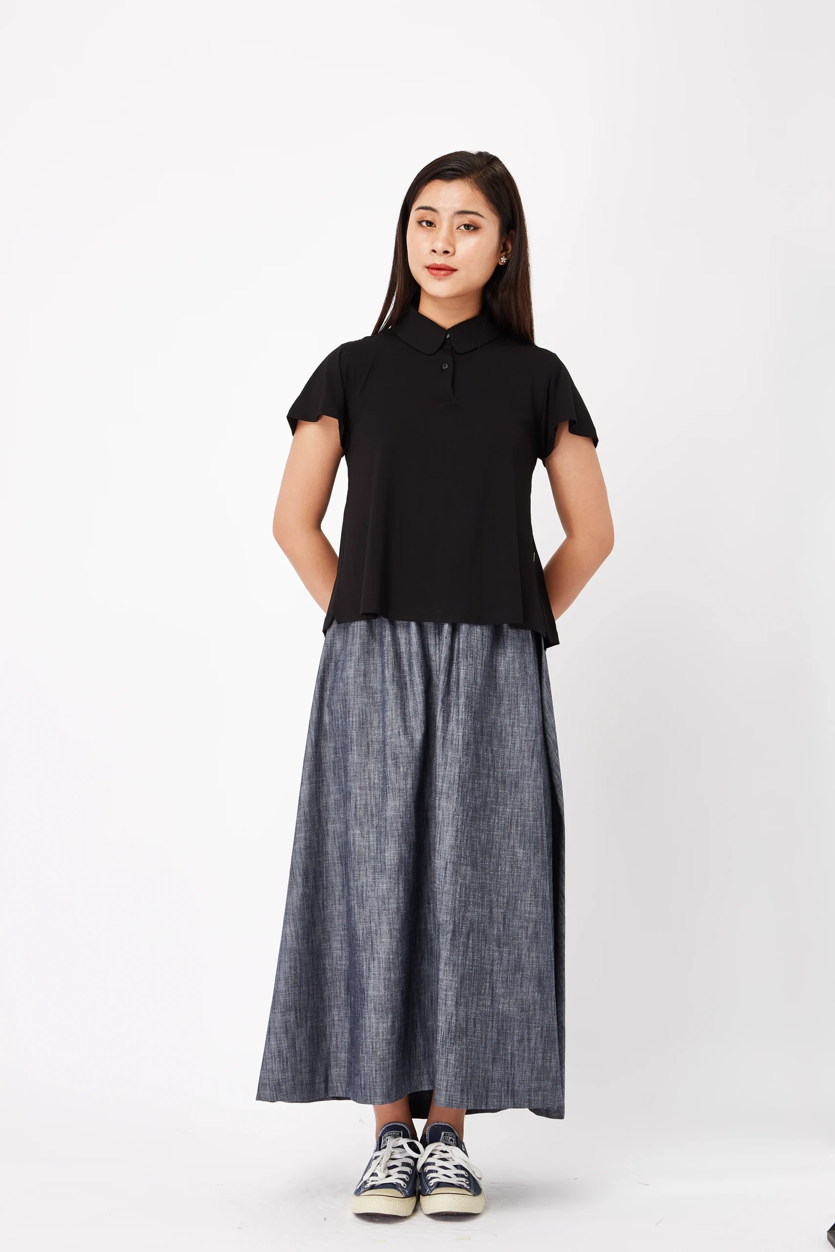 Áo Polo Nữ Thời Trang Crop Top - Ảnh 2