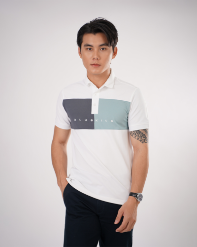 Alternative view of Áo Polo Nam Boxy Graphic