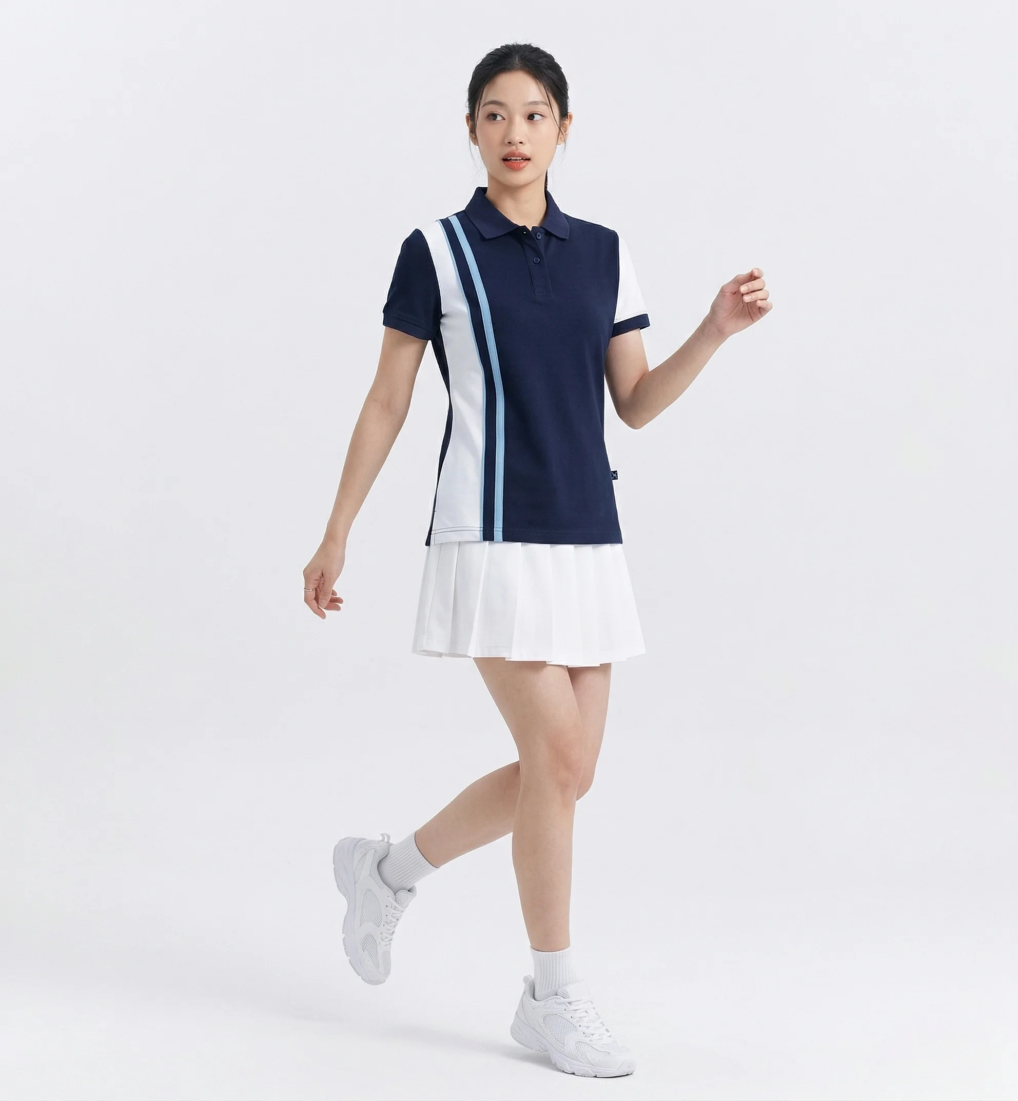 Áo Polo Nữ Triple-Tones Casual - Ảnh 3