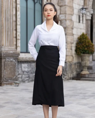 Alternative view of Áo Sơ Mi Nữ Cổ Cách Điệu