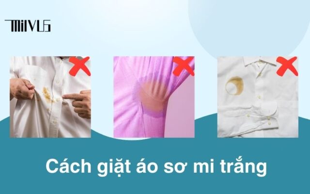 cách giặt áo sơ mi trắng