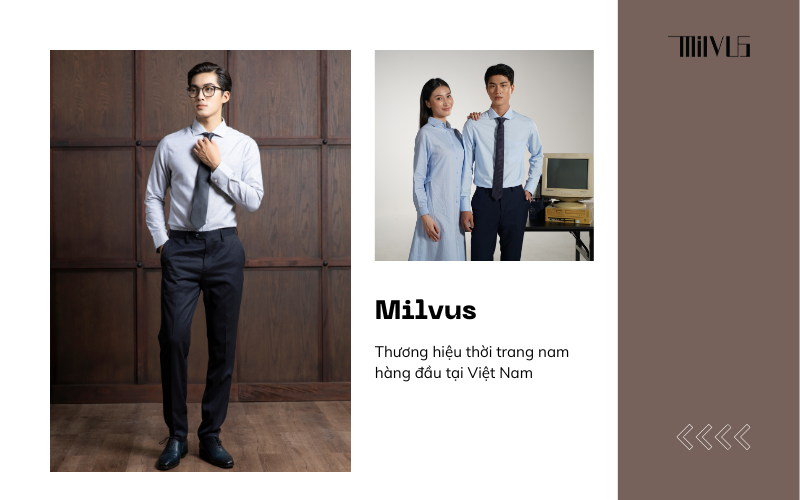 Milvus là thương hiệu quần âu nam đẹp hàng đầu tại Việt Nam 