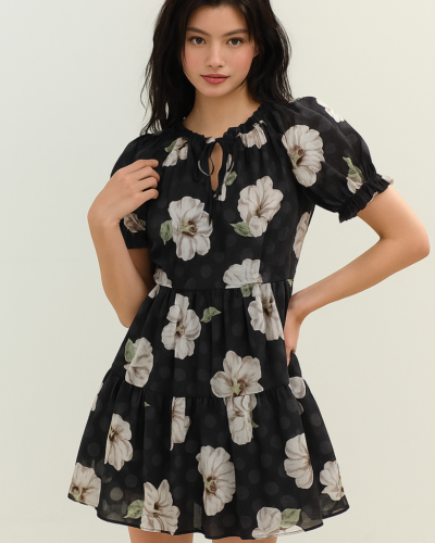 Alternative view of Đầm Casual White Floral