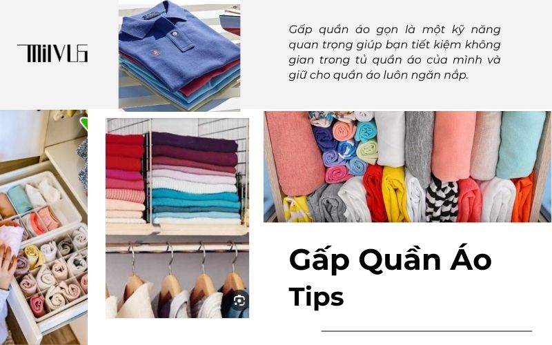 Cách gấp quần áo gọn