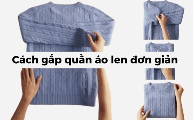 Cách gấp quần áo gọn