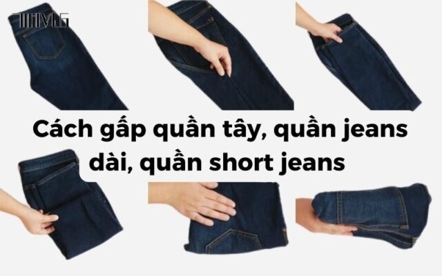 Cách gấp quần áo gọn