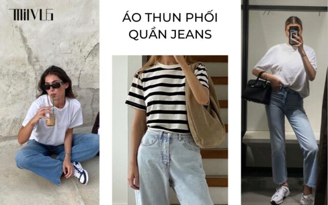 Cách phối đồ nữ đi chơi với quần jean