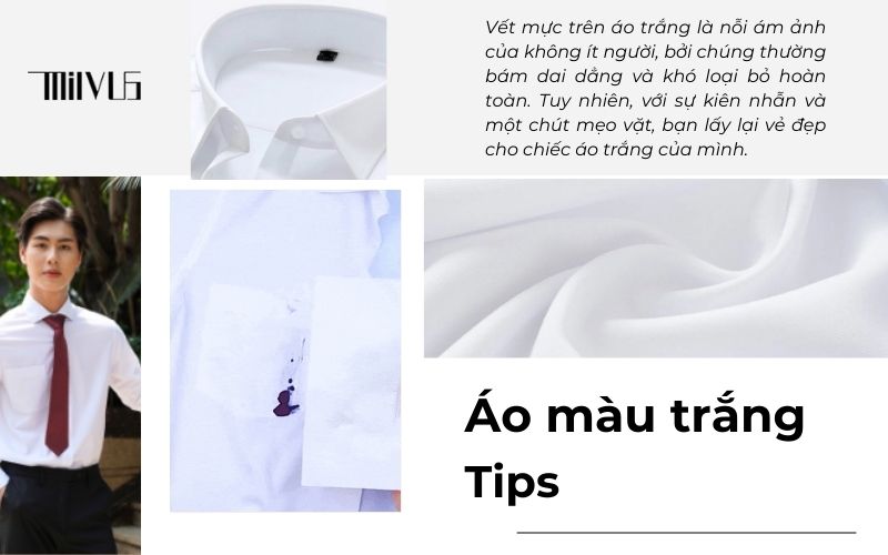Cách tẩy áo trắng bị dính mực lâu ngày