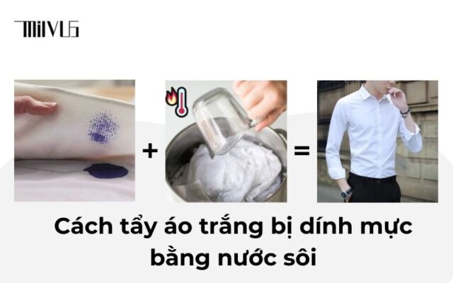 Cách tẩy áo trắng bị dính mực lâu ngày