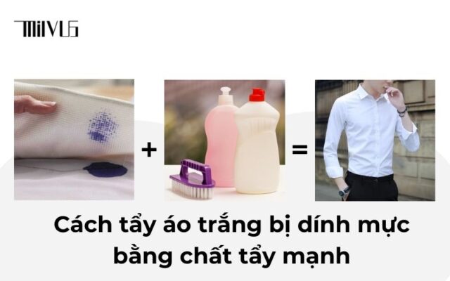 Cách tẩy áo trắng bị dính mực lâu ngày