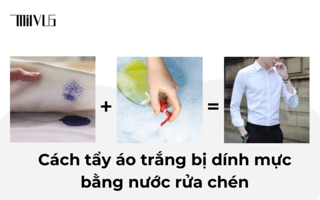 Cách tẩy áo trắng bị dính mực lâu ngày