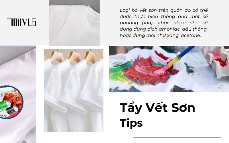 Cách tẩy sơn trên quần áo