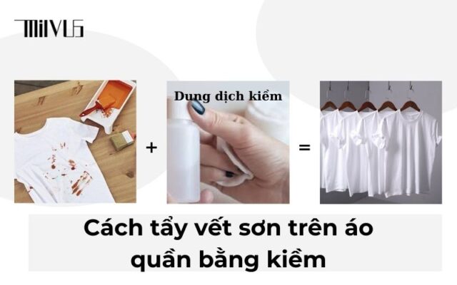 Cách tẩy sơn trên quần áo