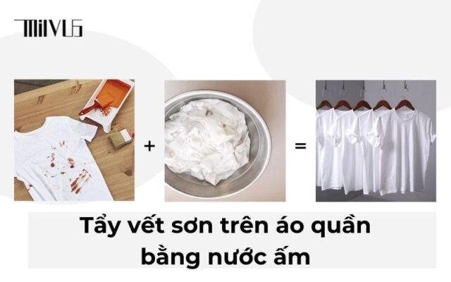 Cách tẩy sơn trên quần áo