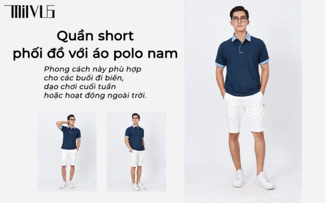 Phối đồ với áo polo nam