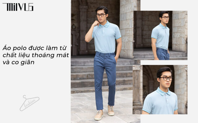 Phối đồ với áo polo nam