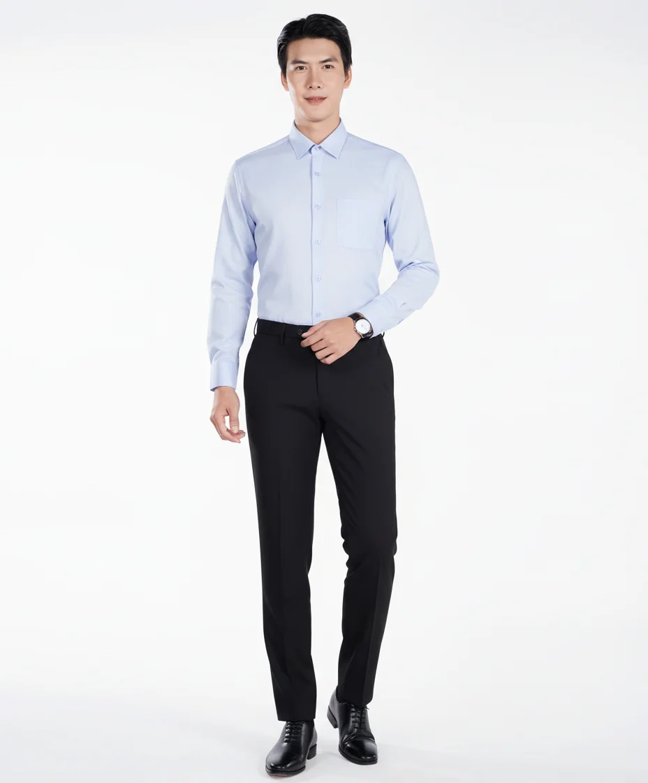 Áo Sơ Mi Minimal Pocket Cổ Pháp - Ảnh 3