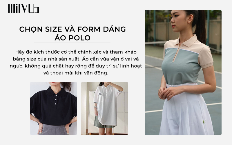 Áo polo nữ form rộng có cổ