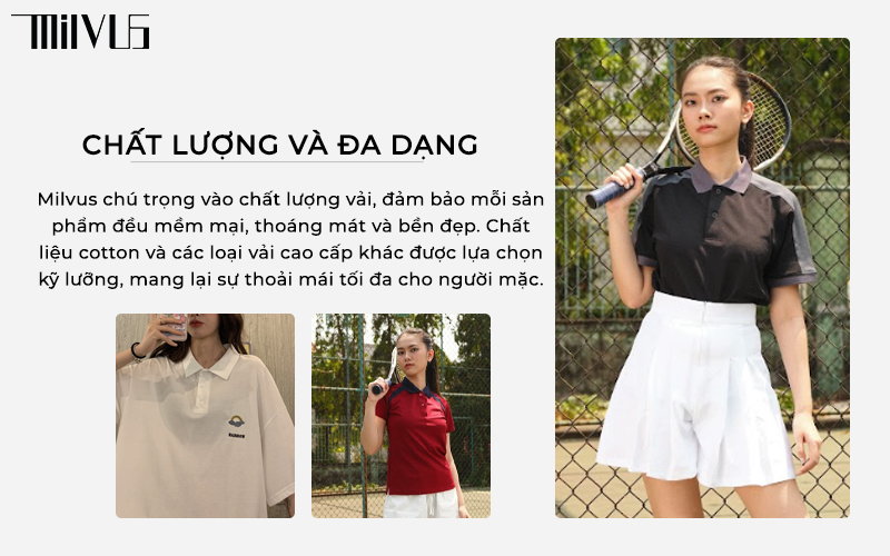 Áo polo nữ form rộng có cổ
