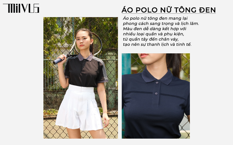 Áo polo nữ mặc với quần gì