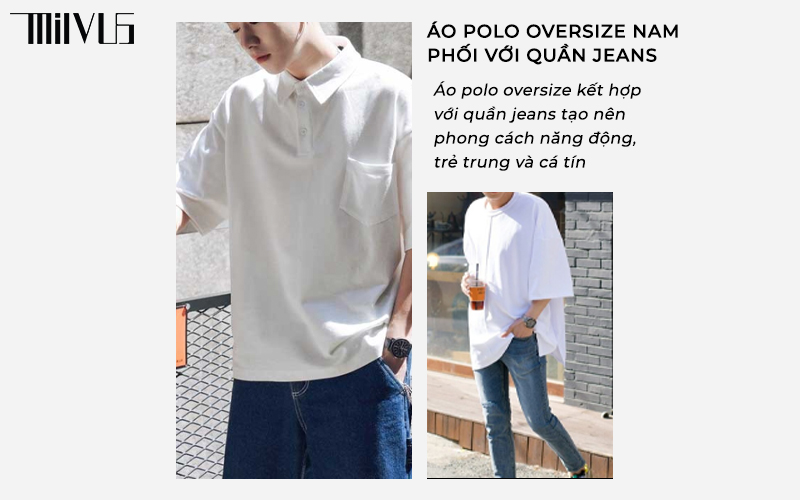 áo polo oversize nam