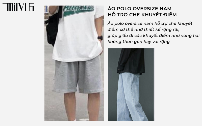 áo polo oversize nam