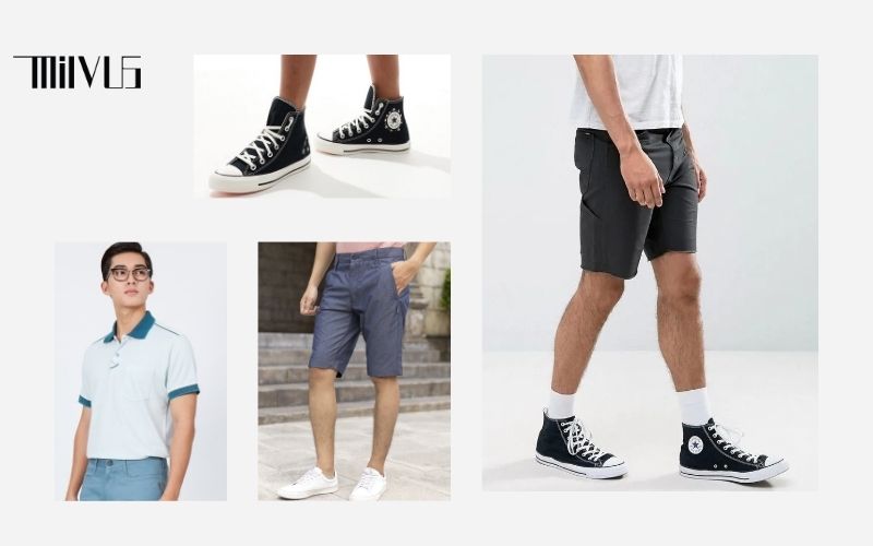 Phối đồ với Converse cổ cao nam