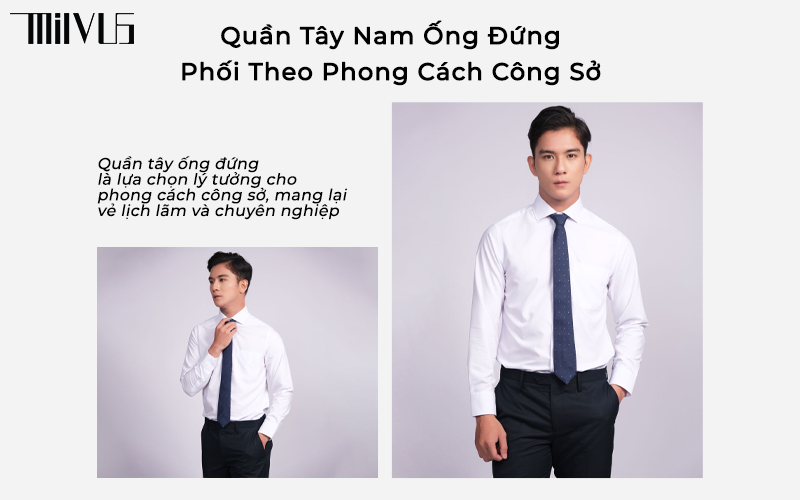 quần tây nam ống đứng