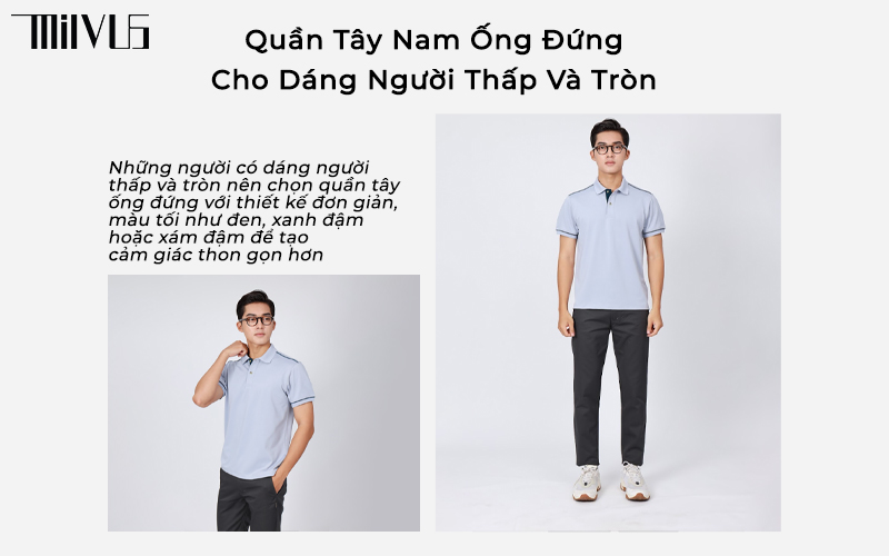 quần tây nam ống đứng