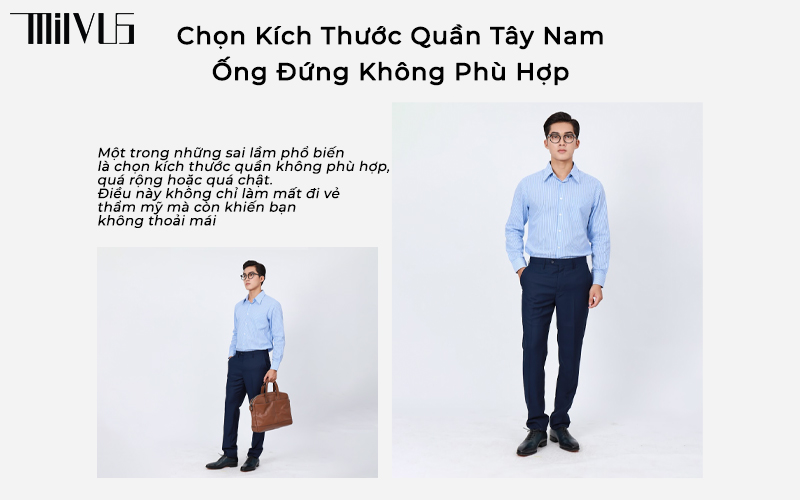 quần tây nam ống đứng