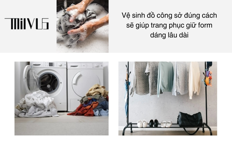 Vệ sinh đồ công sở đúng cách sẽ giúp trang phục giữ form dáng lâu dài