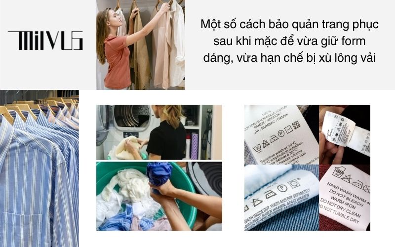 Một số cách bảo quản trang phục sau khi mặc để vừa giữ form dáng, vừa hạn chế bị xù lông vải