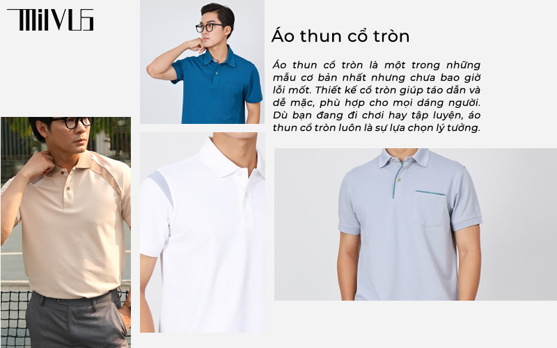 Áo thun cổ tròn