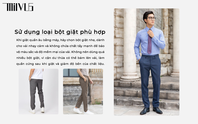 Sử dụng loại bột giặt phù hợp