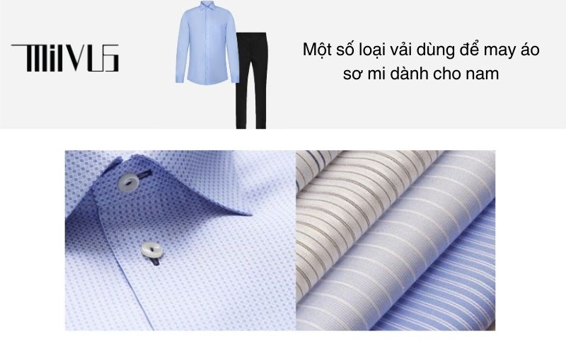 Một số loại vải dùng để may áo sơ mi dành cho nam