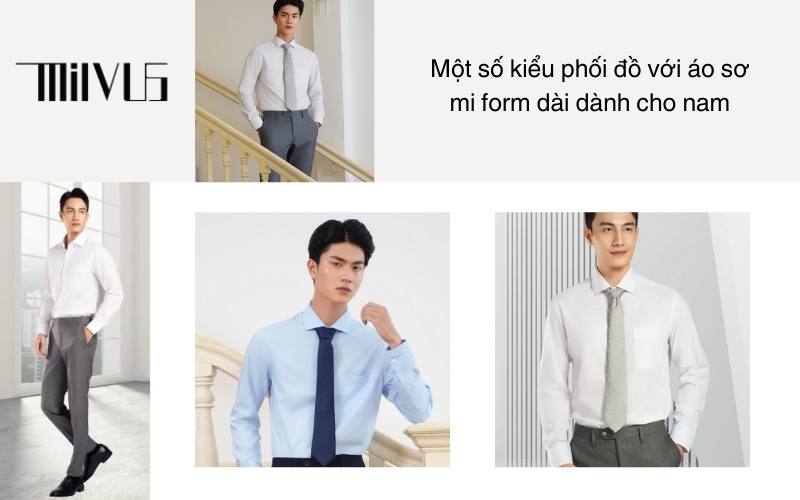 Một số kiểu phối đồ với áo sơ mi form dài dành cho nam