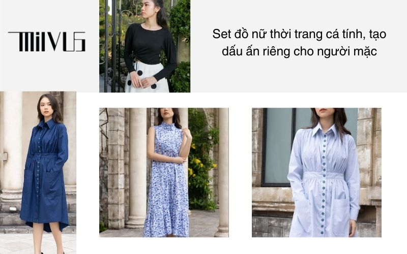 Set đồ nữ thời trang cá tính, tạo dấu ấn riêng cho người mặc