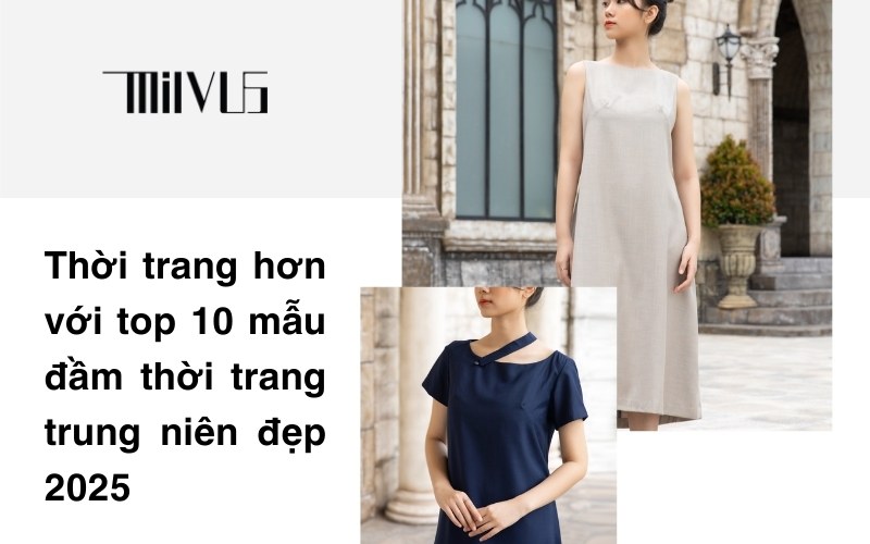 đầm thời trang trung niên